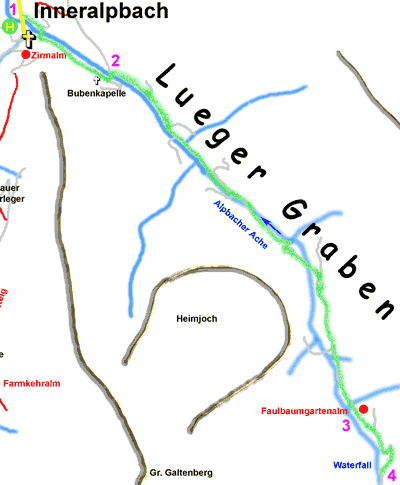 Alpbach, Tirol, Austria Walk Map 11