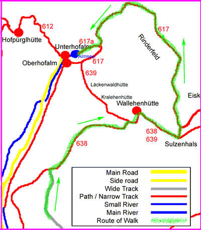 Filzmoos, Austria Walk Map 7