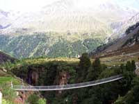 Footbridge over Hanging valley, Obergurgl, Austria