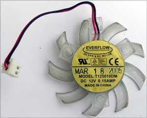 ASUS nvidia Geforce 6600 GT video graphic card fan